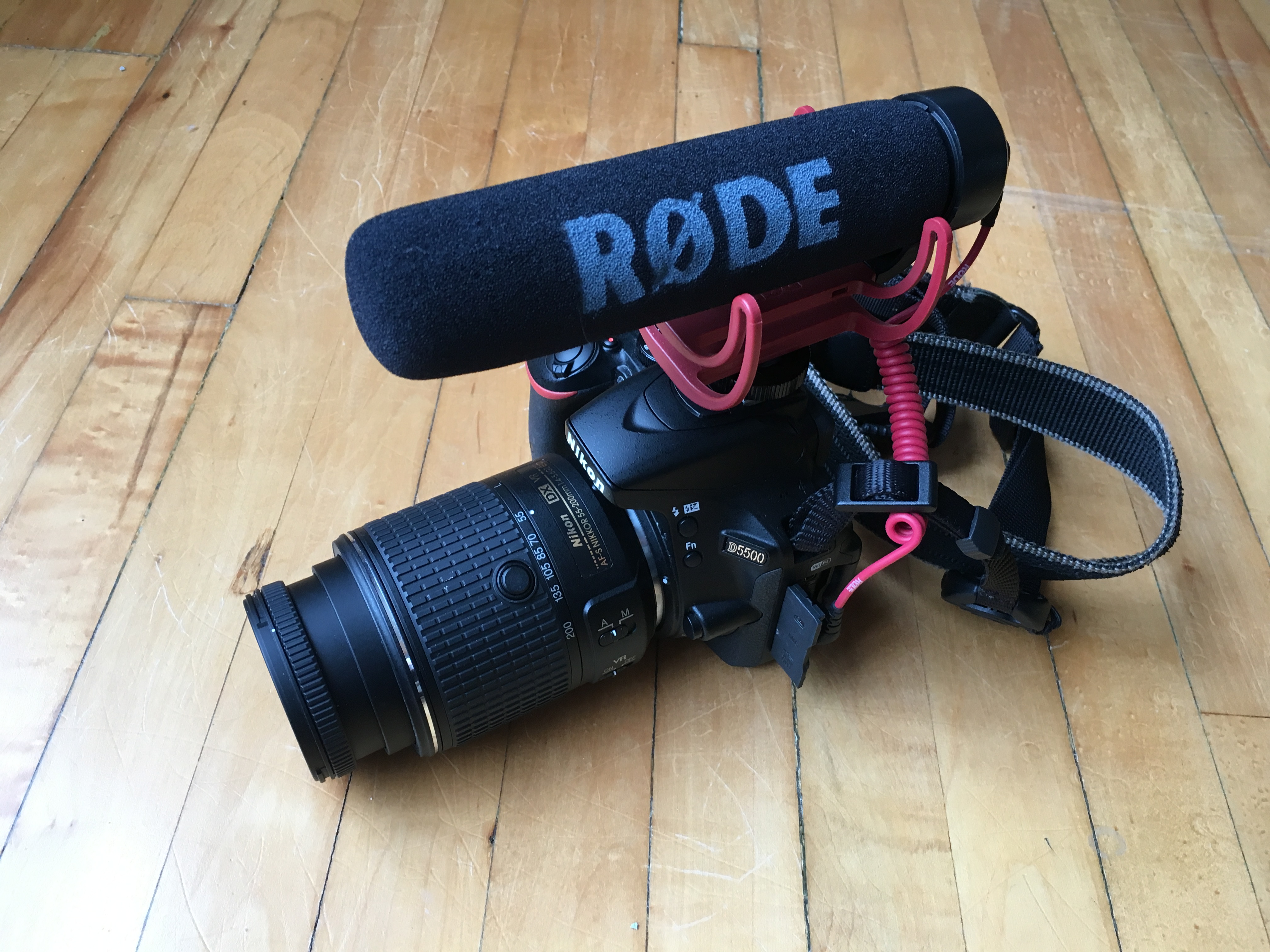 Rhode Light-Weight Shotgun Mic on Nikon D5500 Camera