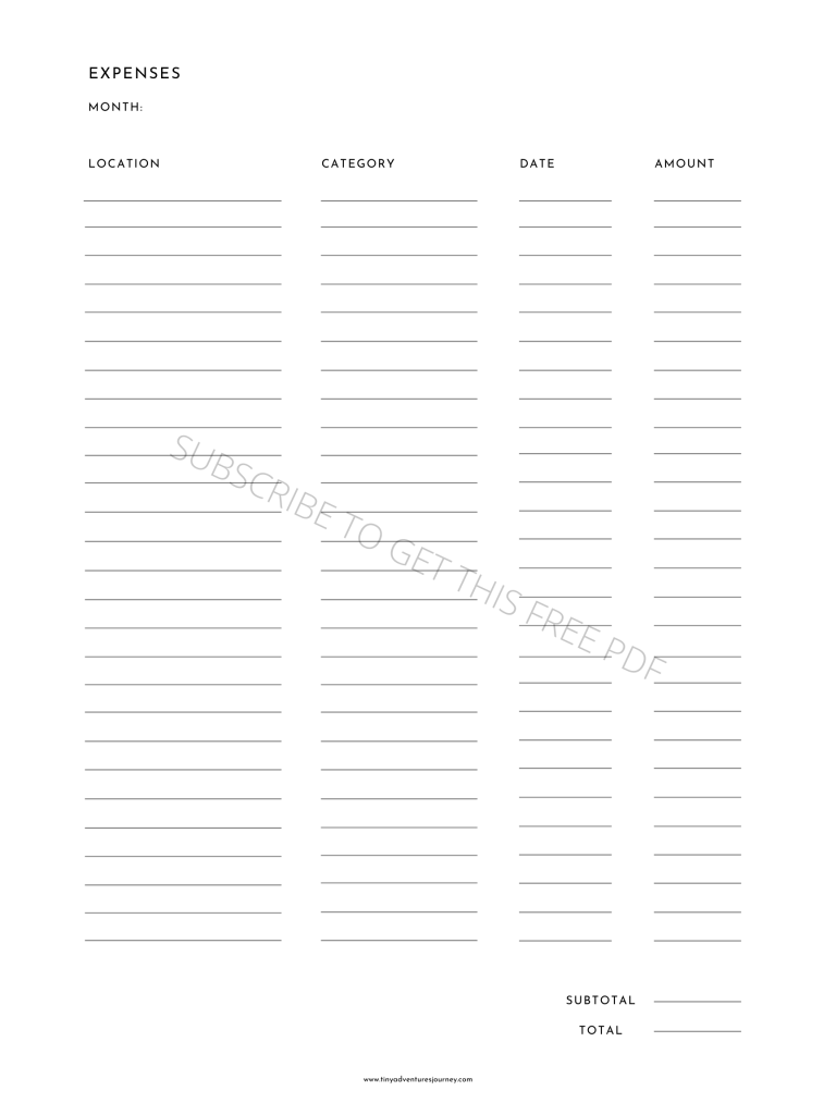 Free Printable